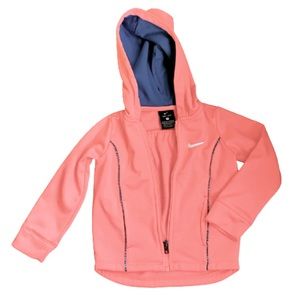 Nike Dri-Fit 2T Girls Full Zip Hoodie Pink